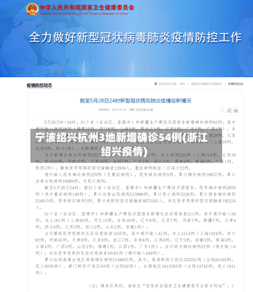 宁波绍兴杭州3地新增确诊54例(浙江绍兴疫情)-第2张图片