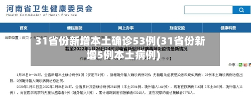 31省份新增本土确诊53例(31省份新增5例本土病例)-第2张图片