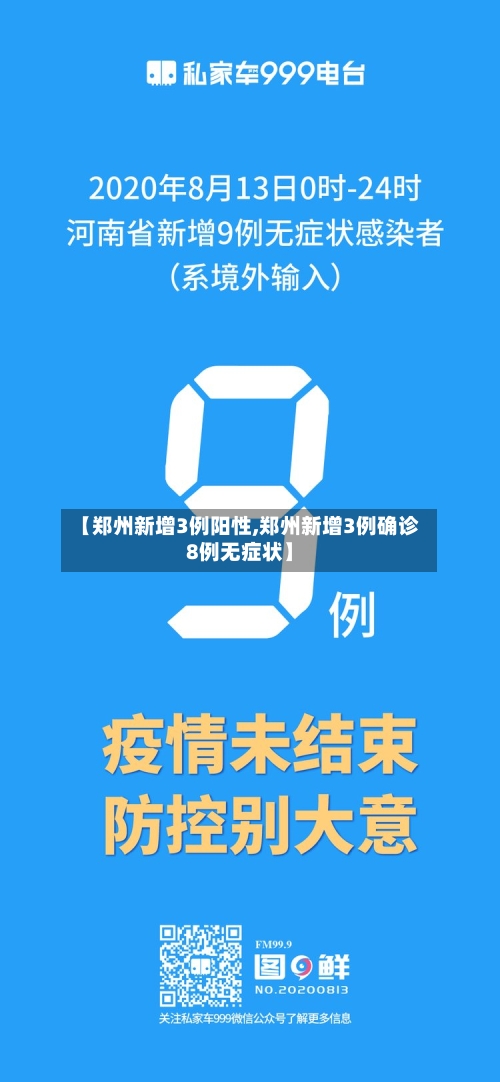 【郑州新增3例阳性,郑州新增3例确诊8例无症状】