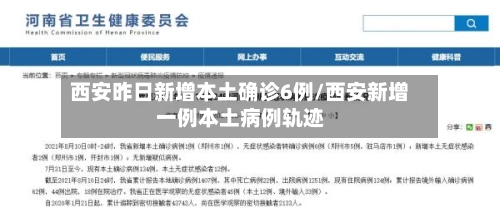 西安昨日新增本土确诊6例/西安新增一例本土病例轨迹