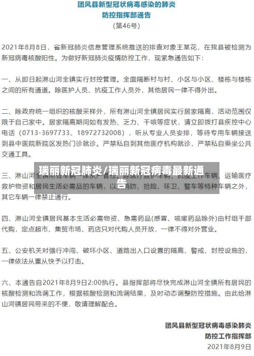 瑞丽新冠肺炎/瑞丽新冠病毒最新通告-第3张图片