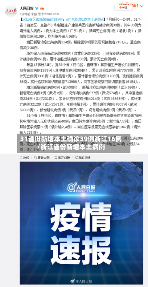 31省份新增本土确诊39例浙江16例/浙江省份新增本土病例-第2张图片