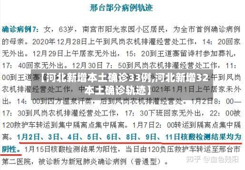 【河北新增本土确诊33例,河北新增32本土确诊轨迹】-第2张图片