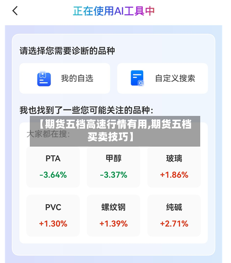 【期货五档高速行情有用,期货五档买卖技巧】-第2张图片