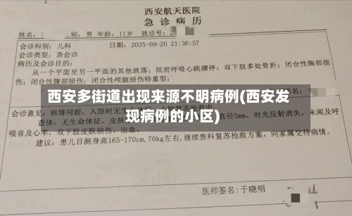 西安多街道出现来源不明病例(西安发现病例的小区)