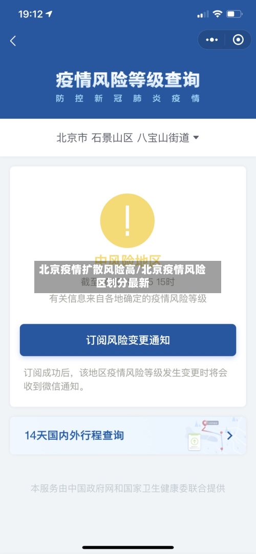 北京疫情扩散风险高/北京疫情风险区划分最新
