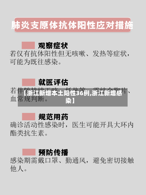 【浙江新增本土阳性36例,浙江新增感染】