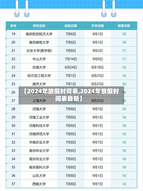【2024年放假时间表,2024年放假时间表最新】