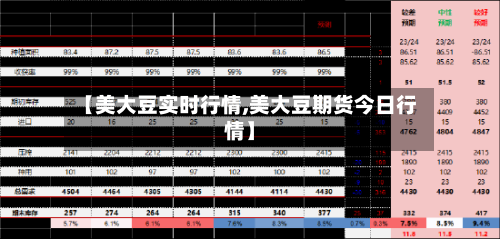 【美大豆实时行情,美大豆期货今日行情】-第2张图片