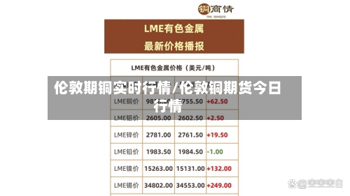 伦敦期铜实时行情/伦敦铜期货今日行情-第3张图片