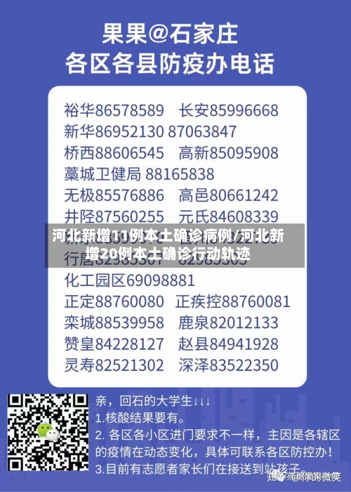 河北新增11例本土确诊病例/河北新增20例本土确诊行动轨迹