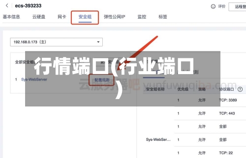 行情端口(行业端口)-第2张图片