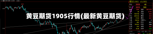 黄豆期货1905行情(最新黄豆期货)-第3张图片