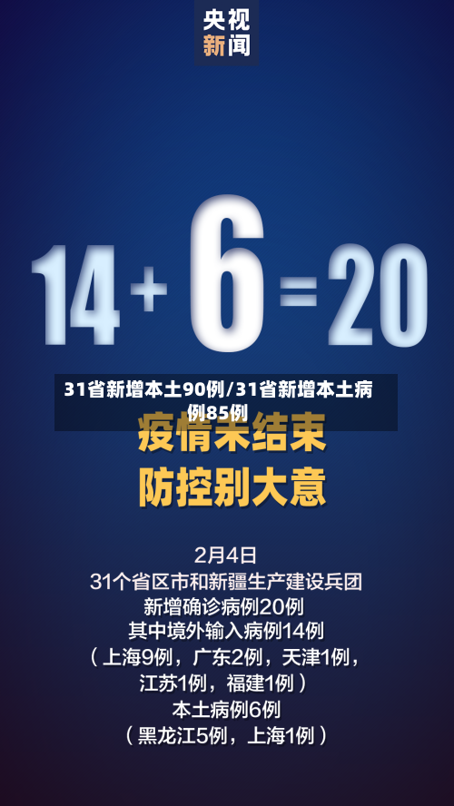 31省新增本土90例/31省新增本土病例85例-第3张图片