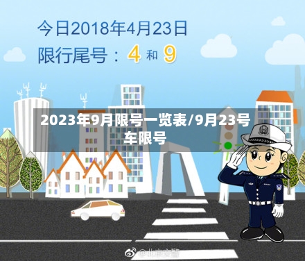 2023年9月限号一览表/9月23号车限号-第2张图片