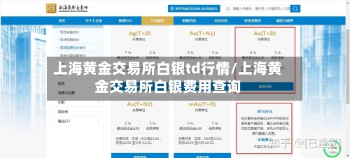 上海黄金交易所白银td行情/上海黄金交易所白银费用查询