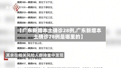 【广东新增本土确诊28例,广东新增本土确诊28例是哪里的】-第3张图片