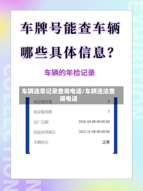 车辆违章记录查询电话/车辆违法查询电话