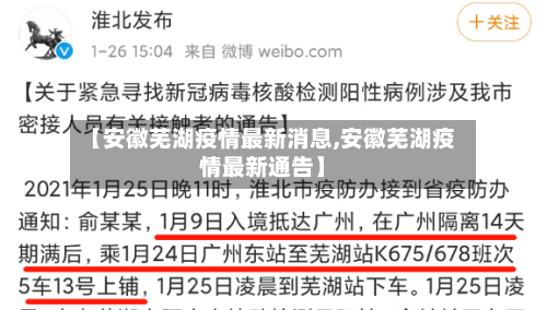 【安徽芜湖疫情最新消息,安徽芜湖疫情最新通告】-第2张图片