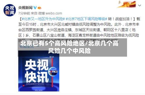 北京已有5个高风险地区/北京几个高风险几个中风险-第2张图片