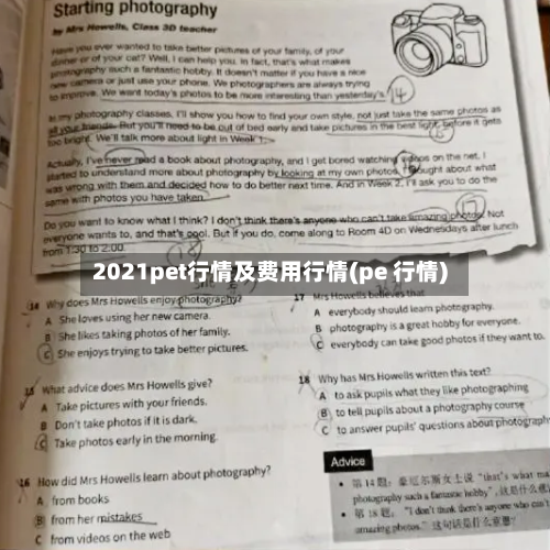 2021pet行情及费用行情(pe 行情)