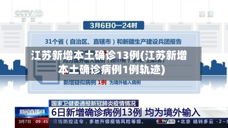 江苏新增本土确诊13例(江苏新增本土确诊病例1例轨迹)-第3张图片