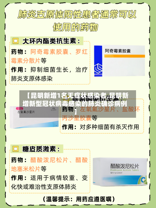 【昆明新增1名无症状感染者,昆明新增新型冠状病毒感染的肺炎确诊病例】