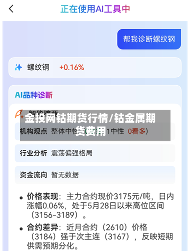 金投网钴期货行情/钴金属期货费用