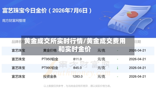 黄金成交所实时行情/黄金成交费用和实时金价-第2张图片