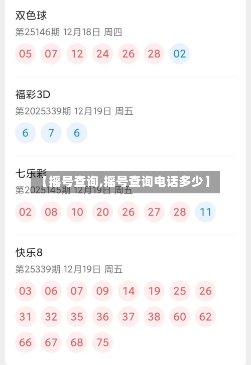【摇号查询,摇号查询电话多少】