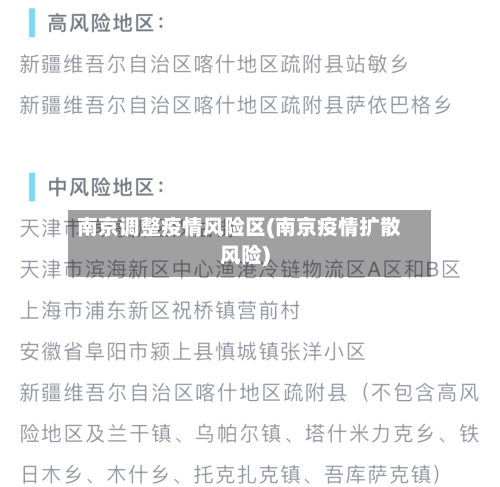 南京调整疫情风险区(南京疫情扩散风险)-第3张图片
