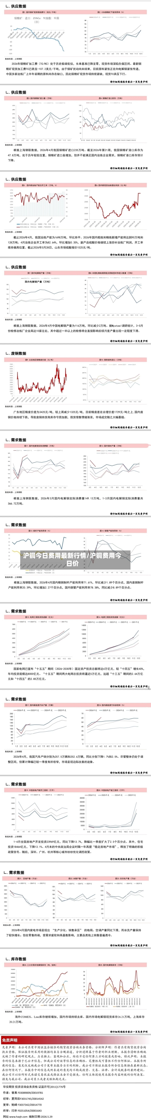 沪铜今日费用最新行情/沪铜费用今日价