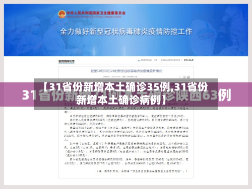 【31省份新增本土确诊35例,31省份新增本土确诊病例】-第3张图片
