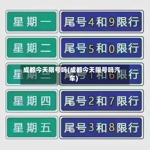 成都今天限号吗(成都今天限号吗汽车)