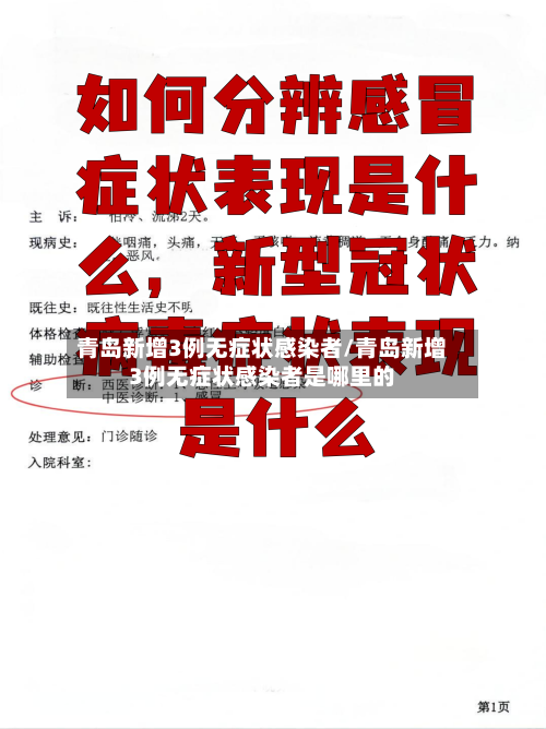 青岛新增3例无症状感染者/青岛新增3例无症状感染者是哪里的