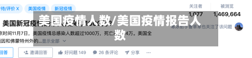 美国疫情人数/美国疫情报告人数