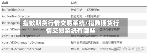 指数期货行情交易系统/指数期货行情交易系统有哪些-第3张图片