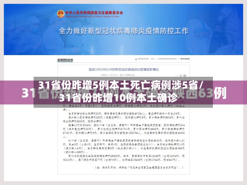 31省份昨增5例本土死亡病例涉5省/31省份昨增10例本土确诊-第2张图片