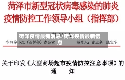 菏泽疫情最新消息/菏泽疫情最新信息-第2张图片