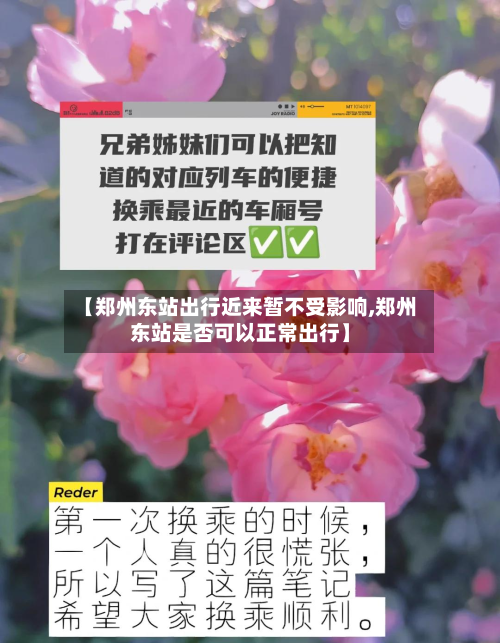 【郑州东站出行近来暂不受影响,郑州东站是否可以正常出行】-第3张图片