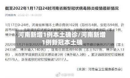 河南新增1例本土确诊/河南新增1例新冠本土确-第2张图片