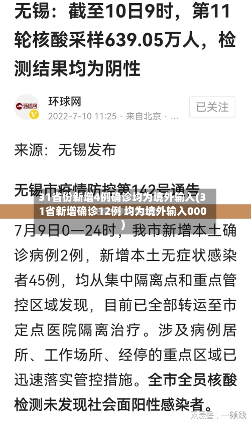31省份新增4例确诊均为境外输入(31省新增确诊12例 均为境外输入000)-第3张图片