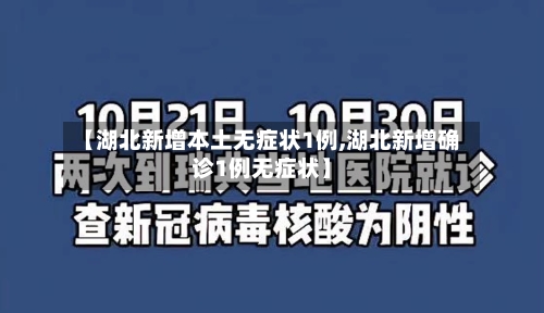 【湖北新增本土无症状1例,湖北新增确诊1例无症状】-第2张图片