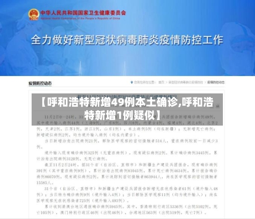 【呼和浩特新增49例本土确诊,呼和浩特新增1例疑似】
