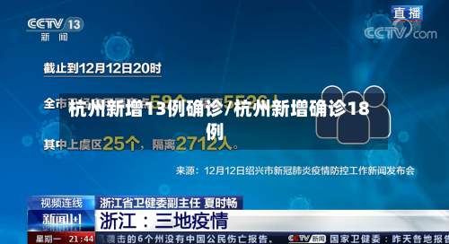 杭州新增13例确诊/杭州新增确诊18例