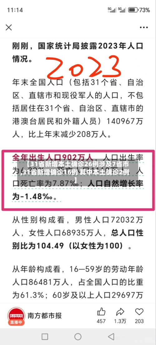 【31省新增本土确诊26例涉及7省市,31省新增确诊16例 其中本土确诊2例】-第3张图片