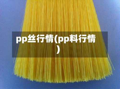 pp丝行情(pp料行情)-第2张图片