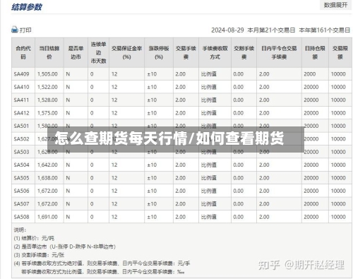 怎么查期货每天行情/如何查看期货