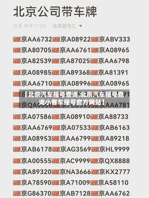 【北京汽车摇号查询,北京汽车摇号查询小客车摇号官方网站】-第2张图片