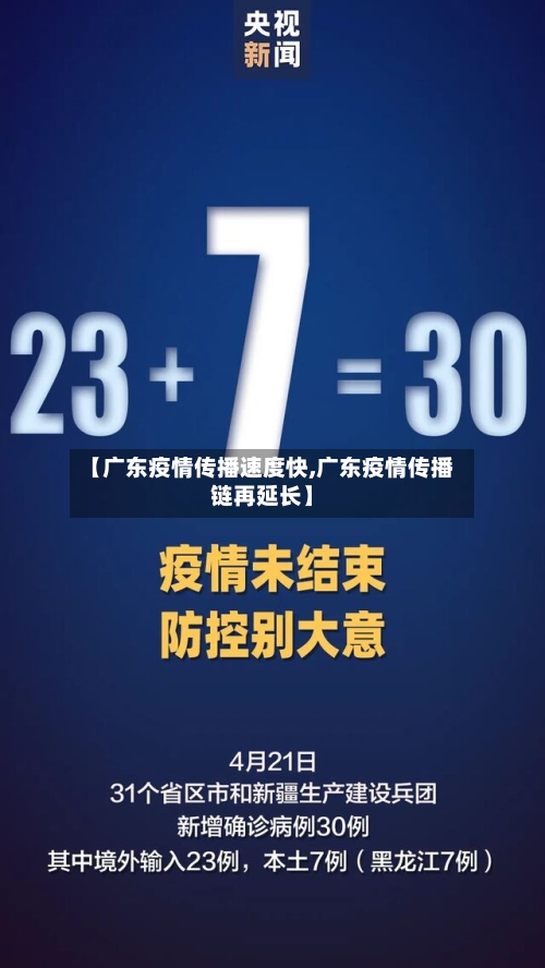 【广东疫情传播速度快,广东疫情传播链再延长】